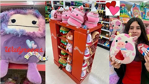 NEW 2024 Valentine's Day SQUISHMALLOWS at Walgreens! Bigfoots, cows, and more