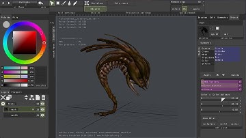 Polybrush making of  creature 01