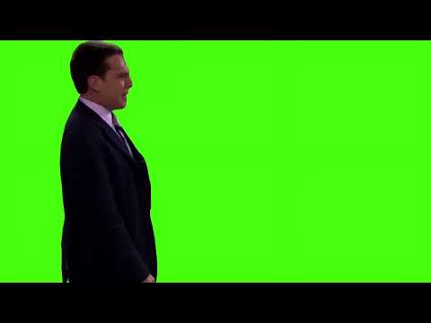 Andy bernard punch the wall(4K Green Screen 60fps)