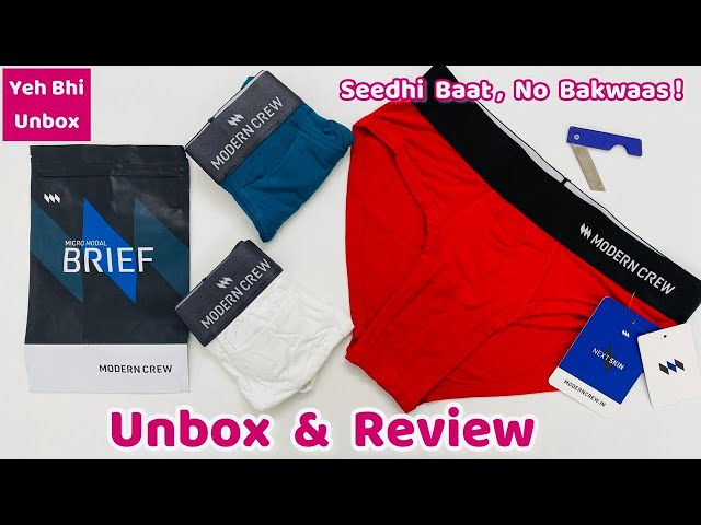 MODERN CREW Men Briefs 🩲 Unboxing & Review 