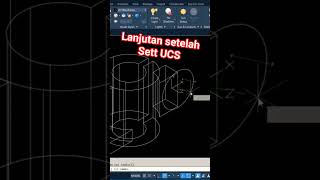 setelah setting UCS kalian bisa membuat lingkaran sesuai kebutuhan #depoytutor #3dautocad