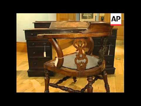 Auction Of Writing Desk Used By Author Charles Dickens Youtube