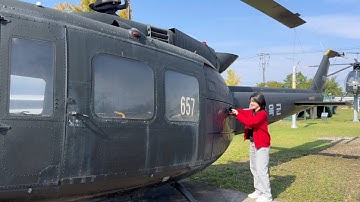ASMR IN Military Outdoor 🚁🪖🛞 tapping, scratching helicopter, vehicles ✨