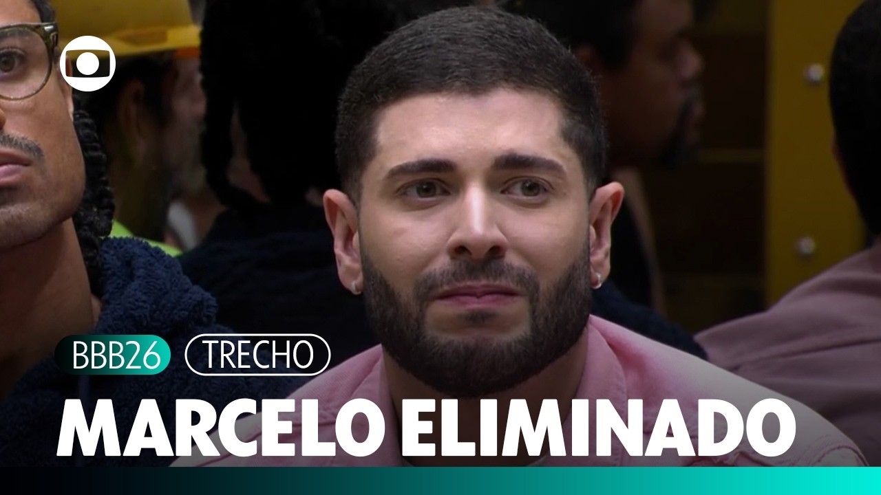 Marcelo é o quinto eliminado do BBB 26 com 68,56% dos votos! | TV Globo