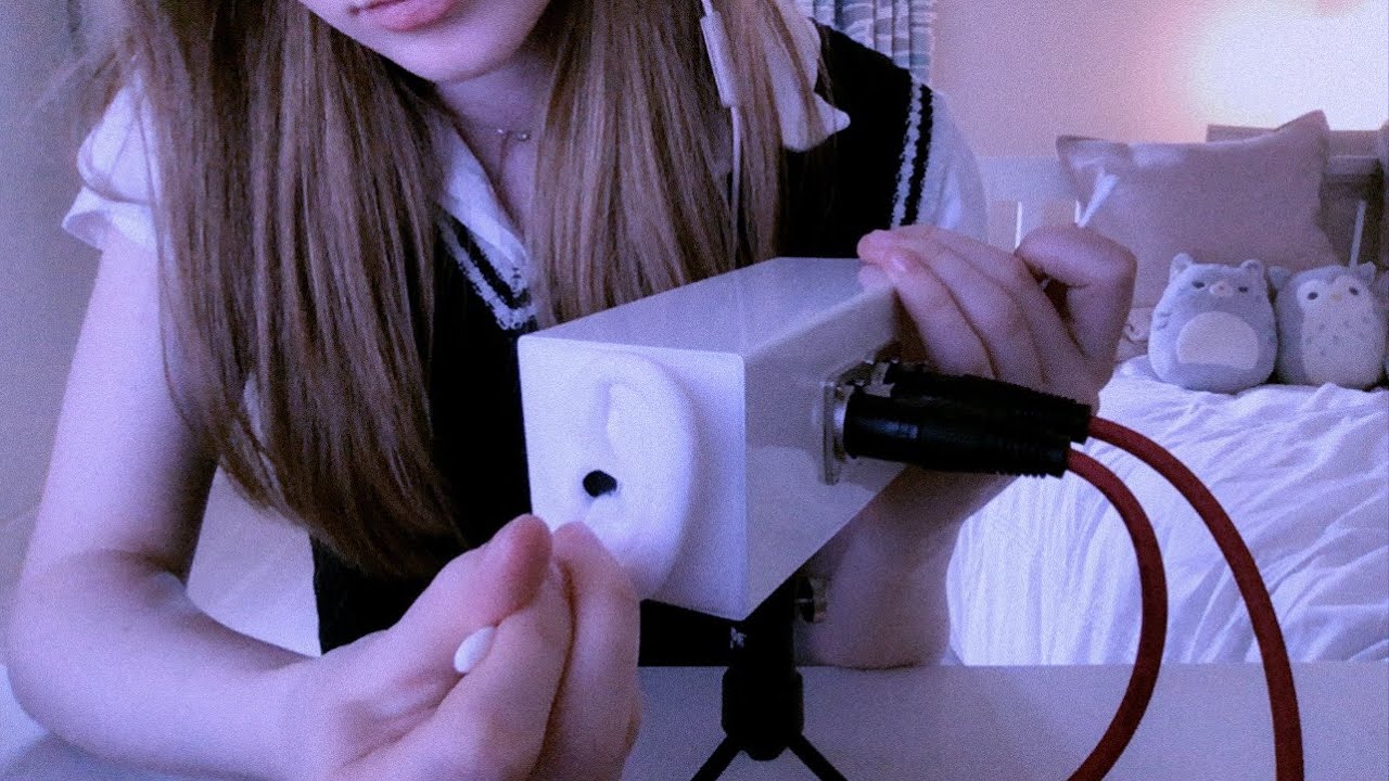 asmr ❥ testing my new mic! (SR3D) binaural ears, many triggers
