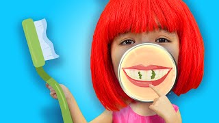 Brush Your Teeth Song + More Nursery Rhymes & Kids Songs | Cherry Berry Song