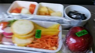 Raw Vegan Food on Cathay Pacific Flight to Hong Kong