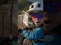 Downhill course on a child’s bike seat! #kidsonbikes #downhillmtb #ridewithme #fathersonbond