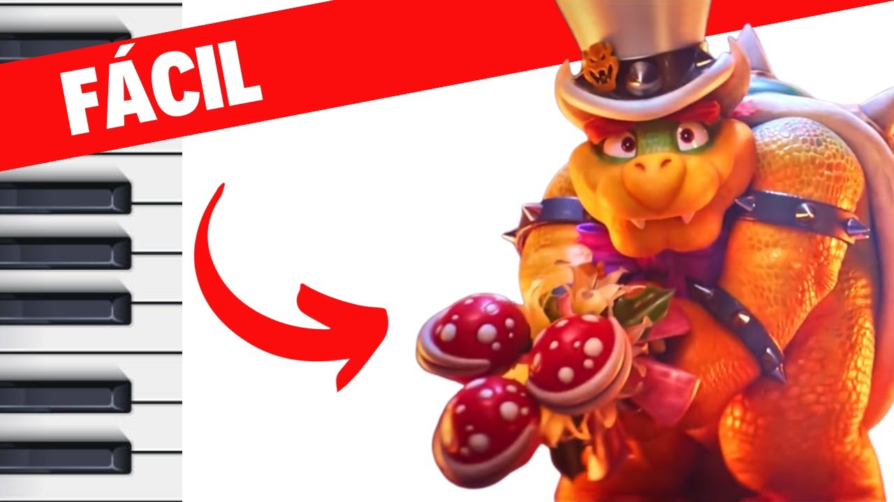 Mario Bros Peaches Bowser Piano Tutorial YouTube