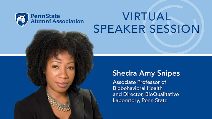 Virtual Speaker Series Featuring Shedra Amy Snipes