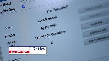 2023 OHL Priority Selection | 2nd Selection - Luca Romano (11th Overall)