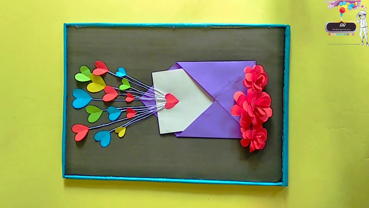 DIY SURPRISE MESSAGE CARD Pull Tab Origami Envelope Card Letter Folding ...