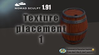 Nomad Sculpt - Textures Placement 1 - Barrel - UV (V2.2 - 4.5.2025)