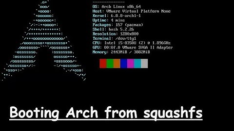 Booting Arch Linux from squashfs