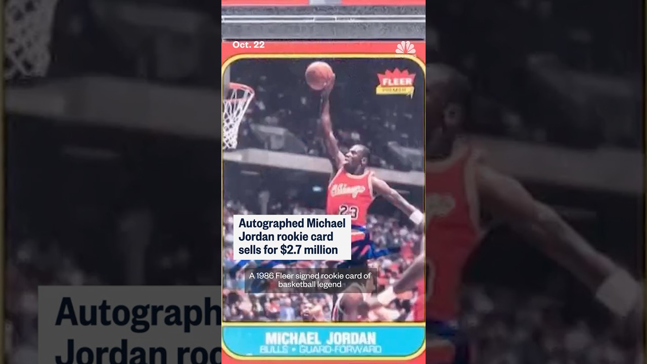 Autographed Michael Jordan rookie card sells for $2.7 million