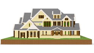 Minecraft House Masion 3D Model GLB | Free Download