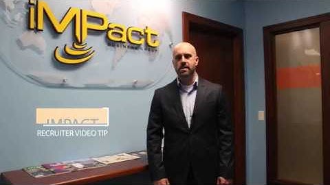 iMPact Recruiter Video Tip: How to Get Around Appearing Over Qualified on a Resume