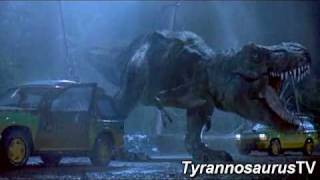 Tyrannosaurus rex's First Appearance in Jurassic Park (1993)