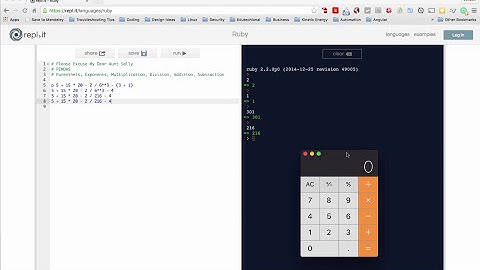 Order of operations in the Ruby programming language