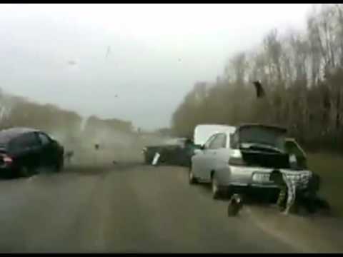 Insane Head on Car Crash