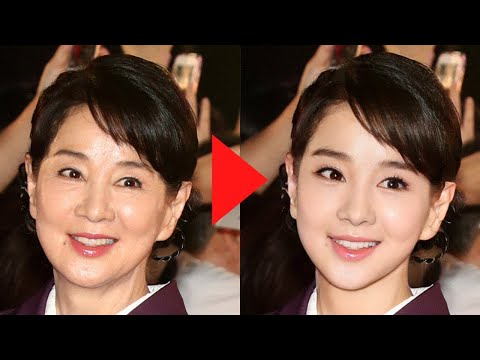 人気の大女優を若返らせてみた