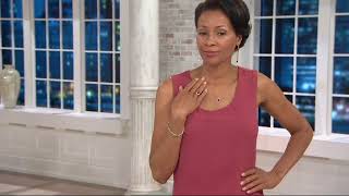 Oval Ruby & Pave' Diamond Ring or Pendant on Chain, 14K Gold on QVC