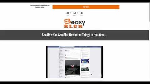 Easy Blur - Blur Things Out in Real Time...One Click Install Chrome Plugin