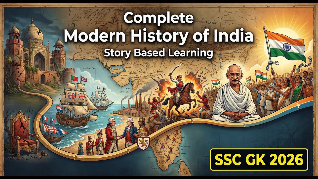 SSCGK 2026 | Complete Modern History in One Video (1498–1947) || Full Revision