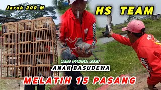 JOOSSS...15 Pasang HS TEAM Melatih Merpati Balap Jarak 200 M Lap. BKT MARUNDA JAKARTA - 3 Mei 2025