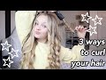 3 different ways to curl your hair!! // Pressley Hosbach