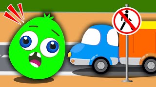 Op and Bob's Crosswalk: Toddler's Guide to Traffic Rules with Fun Cartoons!