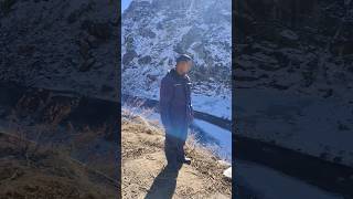 Journey of Manali Himachal Pradesh Ice snowfall view #mountains #love#himachaltourism #ice #snowfall