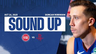 Post-Game Press Conference: Duncan Robinson | Pistons vs Rockets | 10.24.2025