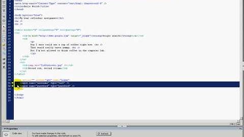 HTML Refresher [6 / 7] - Intro to HTML using Dreamweaver CS3