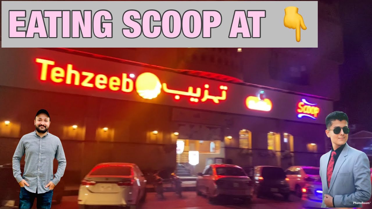 Eating scoop at tehzeeb bakers Chaklala scheme 3 Short review of