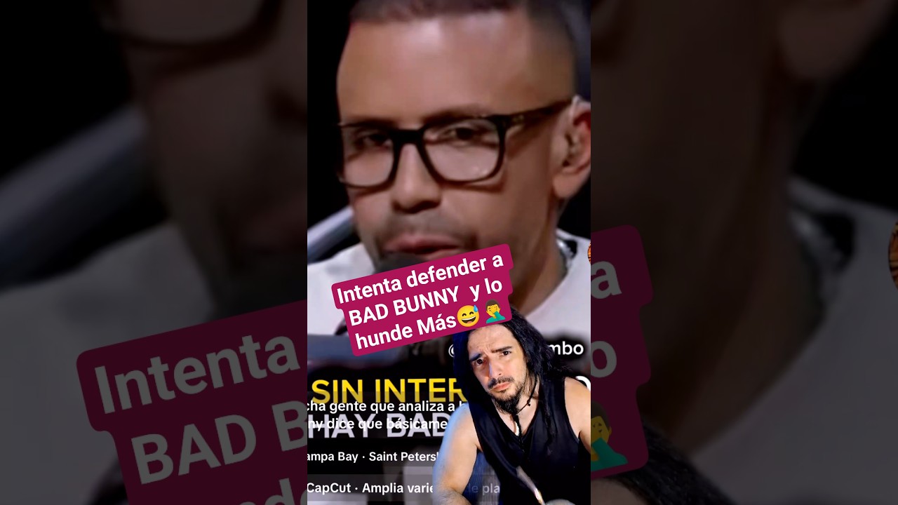 Intenta defender a BAD BUNNY  y lo hunde Más #morosmylodon #musica #rock