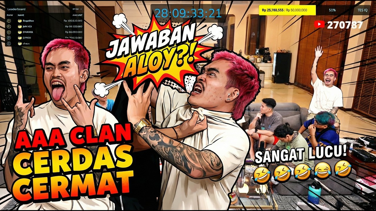 CERDAS CERMAT BERUJUNG GELUT?! 😱 JAWABAN ALOY BIKIN RUSUH!! 🤣