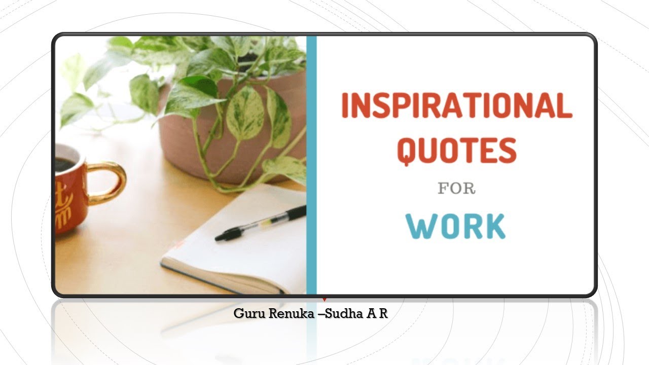 Inspirational Quotes For success At work - YouTube