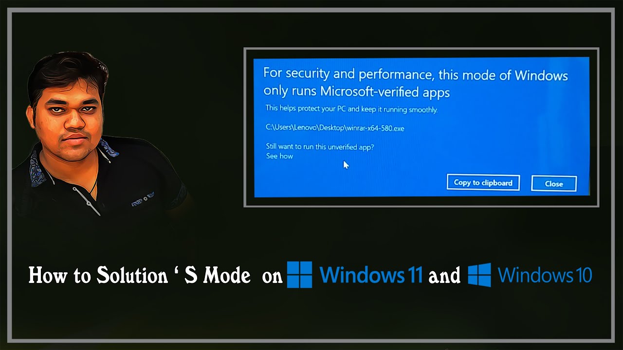 How to Solution " S Mode on Windows 11 and Windows 10 - YouTube