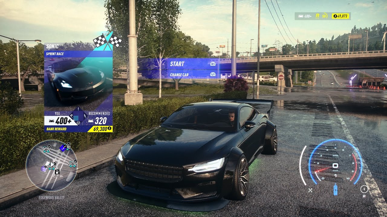 NFS Heat Polestar 1 Sonic Race - YouTube