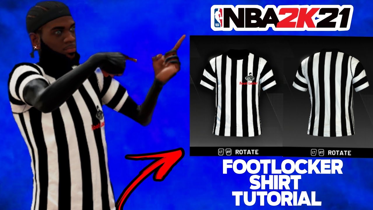 How To Make Footlocker Shirt In NBA 2K21 Current Gen!!! YouTube