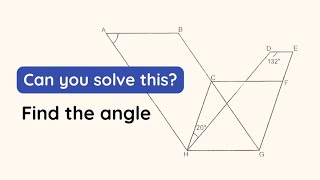 Can you solve this? Find the angle