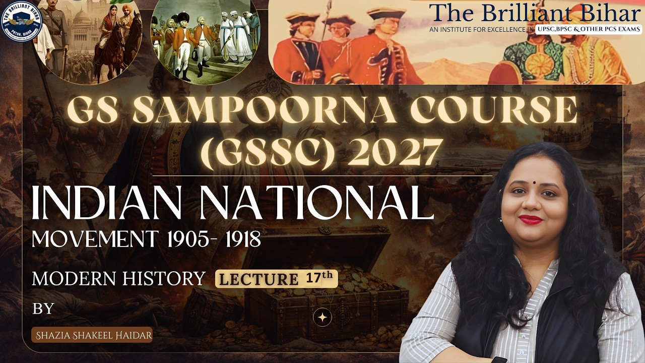 Indian National Movement | Modern History Lecture 17 | UPSC/BPSC 2027 ...