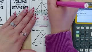 Backwards Volume of Cones | Finding Missing Measurements | Math with Mrs. B