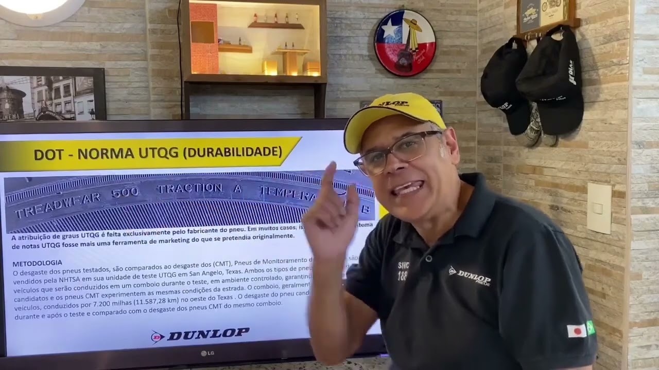 #11 TREINAMENTO PNEUS DUNLOP   NORMA UTQG   TREADWEAR    CONHECIMENTOS FUNDAMENTAIS DE  PNEUS