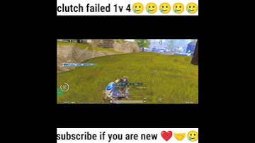 1v4 clutch failed 😞 #bgmi #pubg #pubgmobile #bgmishorts #pubgm #failed1v4clutch