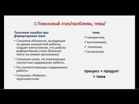 Вебинар по проектной деятельности (Русский язык и литература)