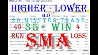 Higher Lower Both Condition Binary Bot With Sma