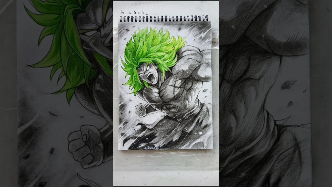 I Enjoyed making this drawing of Broly. 