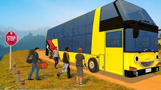 Indian Mountain Bus Simulator 3D - Bus simulator Game Offroad - Android Gameplay #mountains #bussim screenshot 4